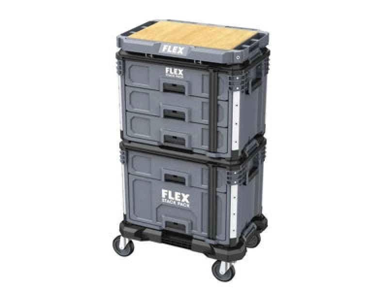 Flex TKL SP SET 2 Wheeled Tool Case Combo Stack Pack 533247