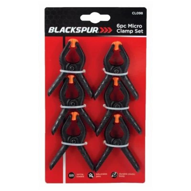Blackspur 6Pc Micro Clamp Set