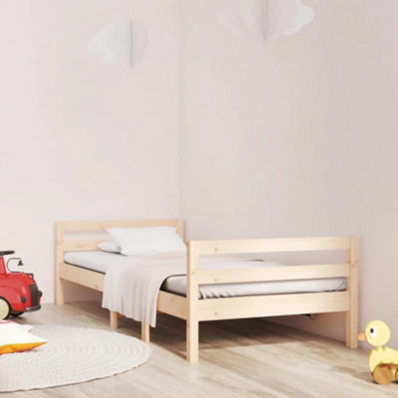 Vidaxl Bed Frame 90X200 Cm Solid Wood Pine, Brown 821624