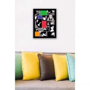 SC0007 Multicolor Decorative Framed MDF Painting