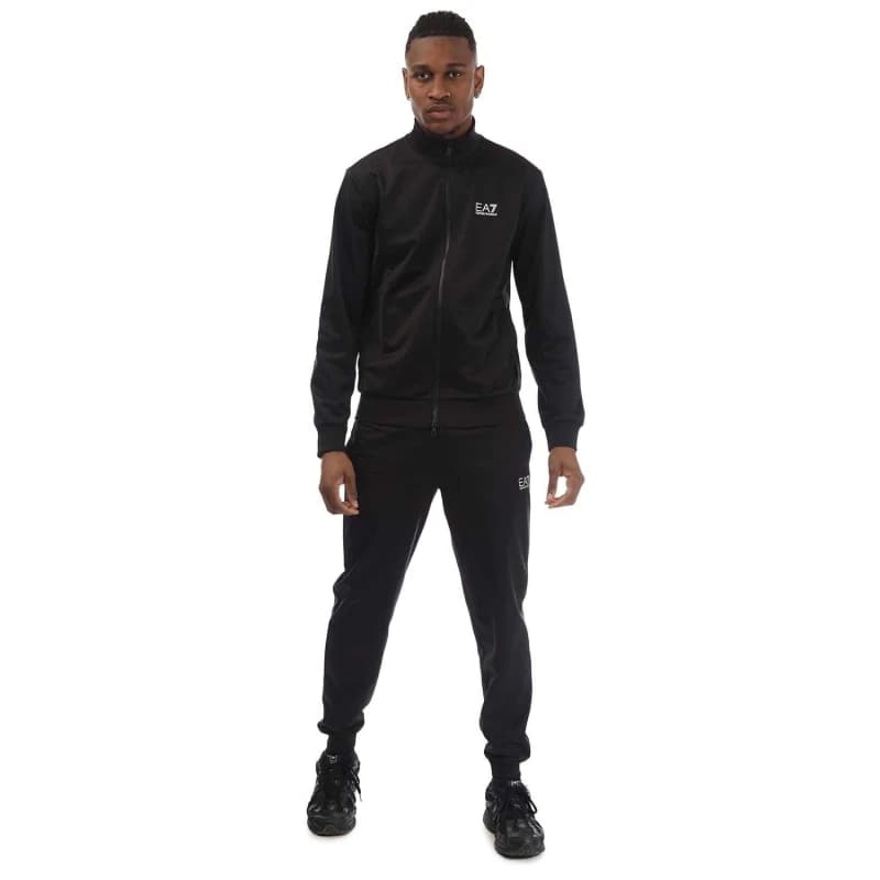 EA7 Logo Zip Tracksuit Black L