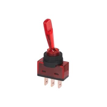 Maplin Illuminated Toggle Switch - Red