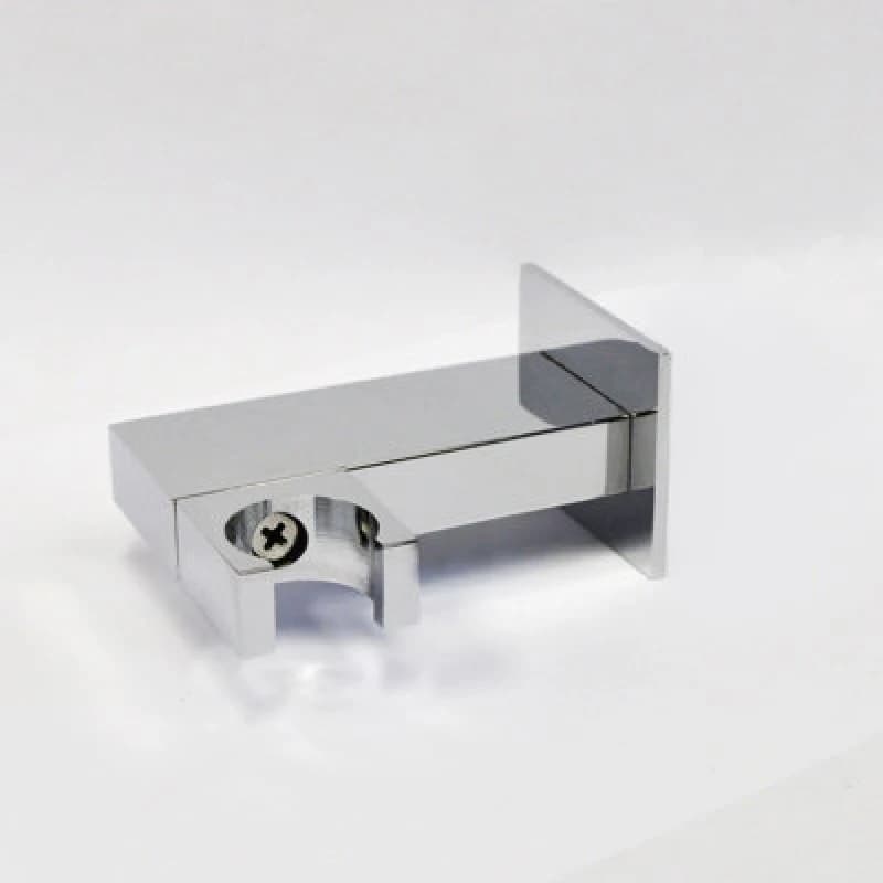 Nes Home Chrome Brass Square Wall Mounted Elbow Shower Handset Bracket Holder Silver