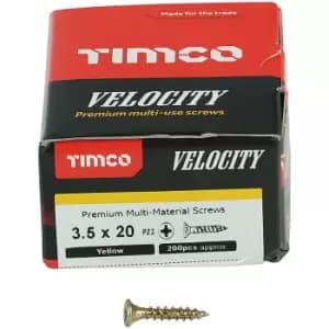 Timco Multi Purpose Countersunk Velocity Screw - 3.5 x 20 (200 pack)