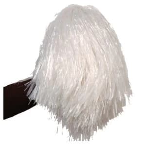 Cheerleader Pompom (Metallic White)