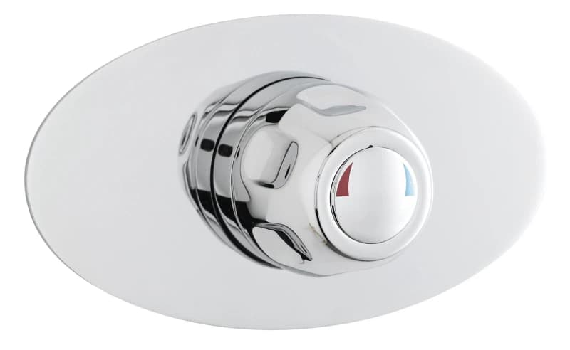 Balterley Modern Round Concealed Sequential Thermostatic Shower Valve Chrome Silver