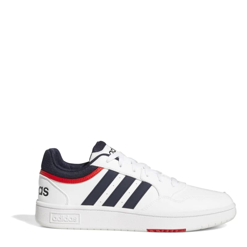 adidas Hoops 3.0 Trainers Mens - White White 9