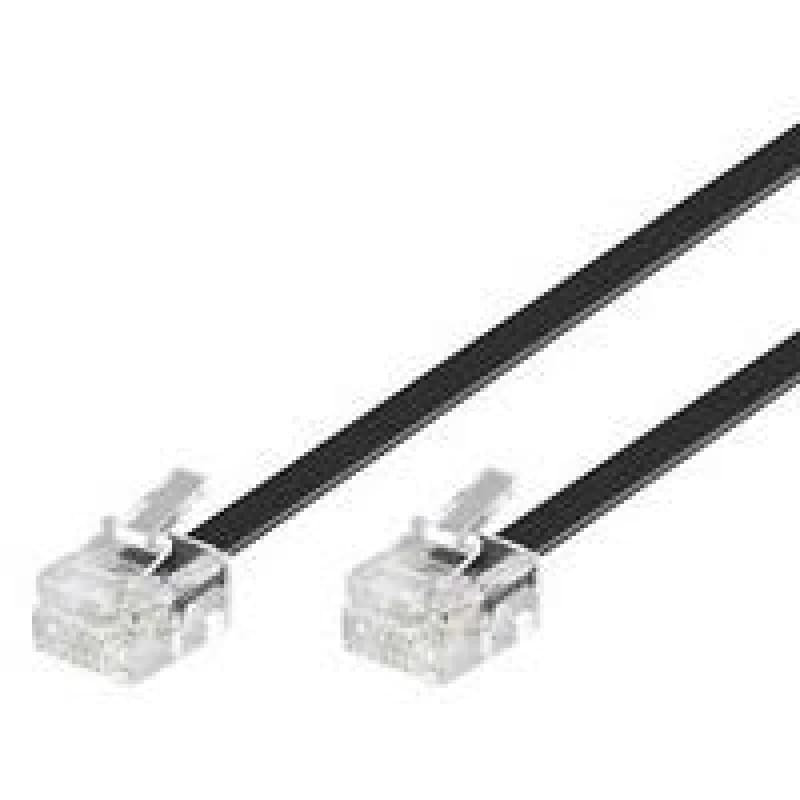 Microconnect MPK187 telephone cable 3m Black