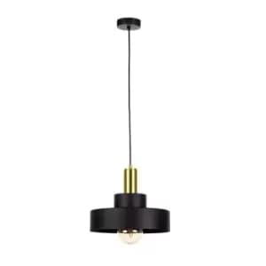 Giza Dome Pendant Ceiling Light Black, Gold, 30cm, 1x E27