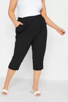 Cropped Cotton Joggers