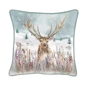 Gallery Direct Gallery Snow Deer Cush24 - Blue