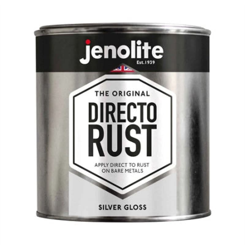 Jenolite Directorust Metallic Gloss Primer Paint - Silver - 1L