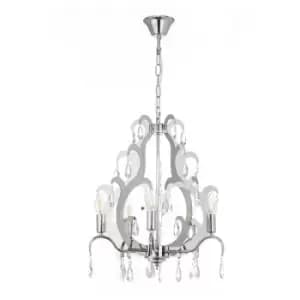 Onli Jane 5 Light Pendant Ceiling Light, Chrome