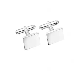 Beginnings Sterling Silver Solid Square Cufflink Cufflinks V124