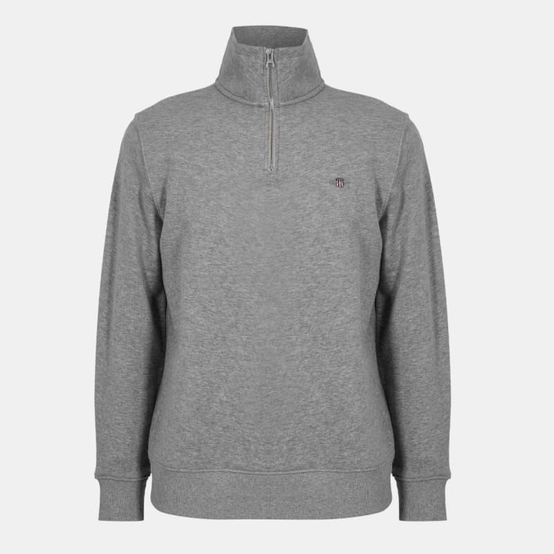 Gant Shield Half-Zip Sweatshirt - Grey Grey M