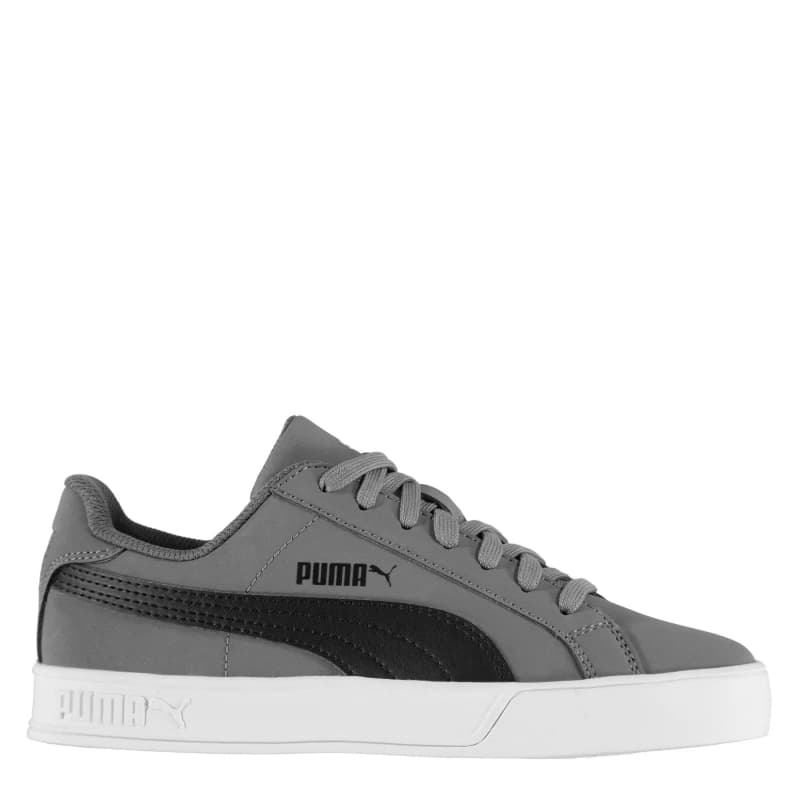 Puma Smash Vulc Junior Boys Trainers - Grey Grey 3