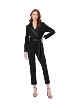 Crepe Tuxedo Jumpsuit