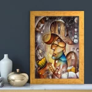 AC1028564926 Multicolor Decorative Framed MDF Painting