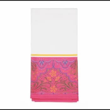 Rose Henna Tea Towel