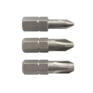 Black & Decker X61023 Screwdriver Phillips Bits (Pack 3)