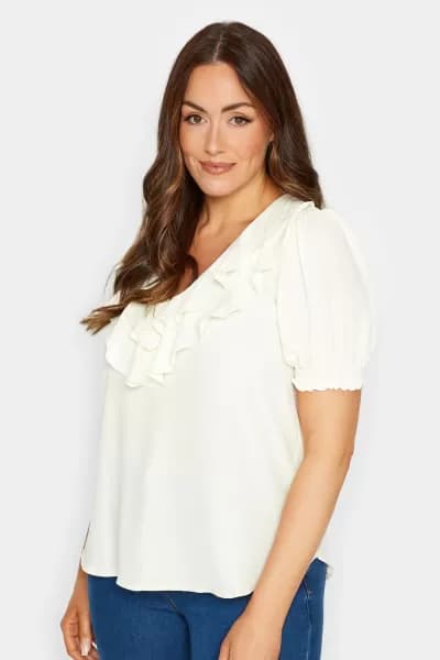 Frill Front Blouse