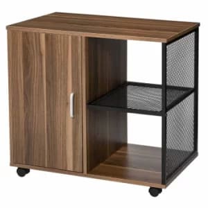 Blaine Mobile Printer Cabinet, Walnut
