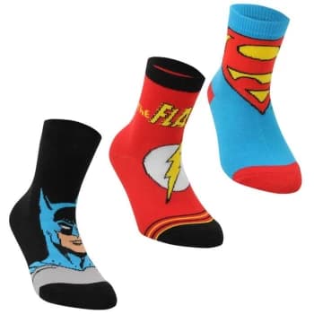 DC Comics Superman 3 Pack Crew Socks Infants - Multi