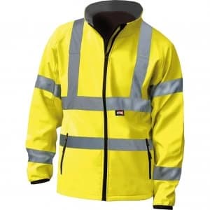 Scan Hi Vis Soft Shell Jacket Yellow M