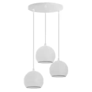 Marion Cluster Pendant Ceiling Light White 35cm
