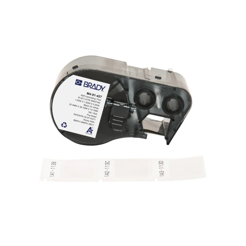 Brady M4-91-427 printer label Black. White Self-adhesive printer label
