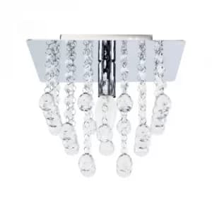 Hesketh Small Square Flush Ceiling Light