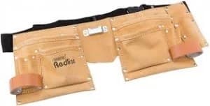 Draper Double Pocket Leather Nail Pouch