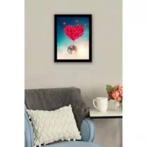 SC0232 Multicolor Decorative Framed MDF Painting