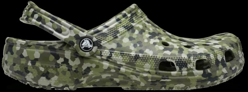 Crocs Unisex Classic Confetti Clogs Army Green / Multi M10