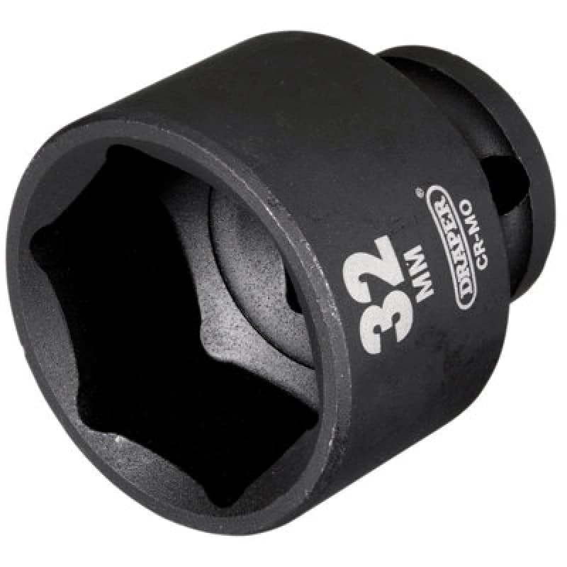 Draper Draper Hi-Torq Impact Socket, 1/2" Sq. Dr., 32mm 20189