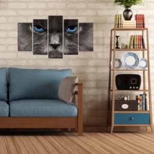 5MX-73 Multicolor Decorative MDF Painting (5 Pieces)
