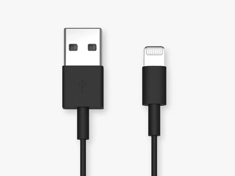 Quad Lock USB-A To Lightning (iPhone) Cable 20CM Size
