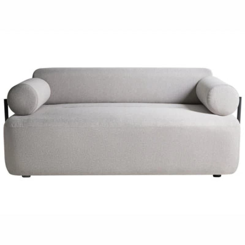 Beliani Sofa 2 Seater Elva Fabric Light Grey