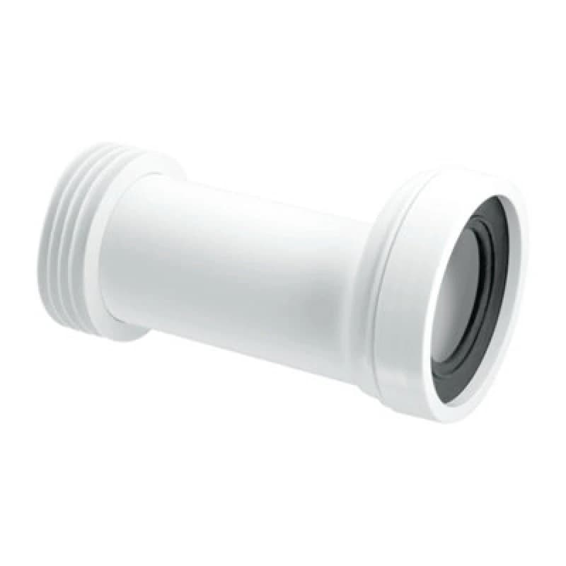 McAlpine WC-CON5 20mm Offset Adjustable Length Rigid WC Connector White