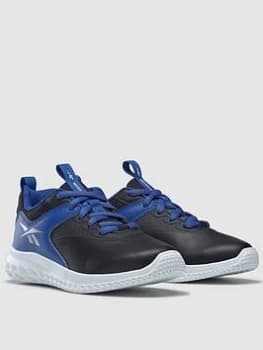Reebok Rush Runner 4.0 Syn - Black/Blue, Size 2