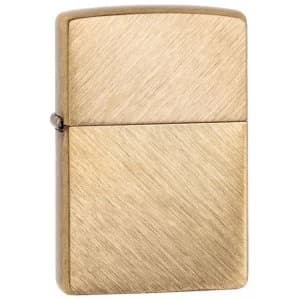 Zippo Herringbone Sweep Brass Finish Windproof Lighter