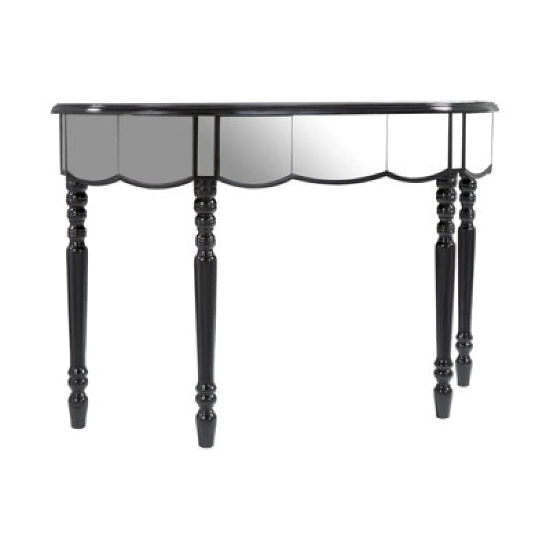 Premier Housewares Tiffany Mirrored Console Table Silver