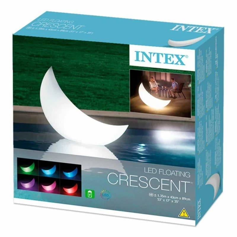 Intex LED Floating Moon 'Crescent Light' for Garden Lighting White