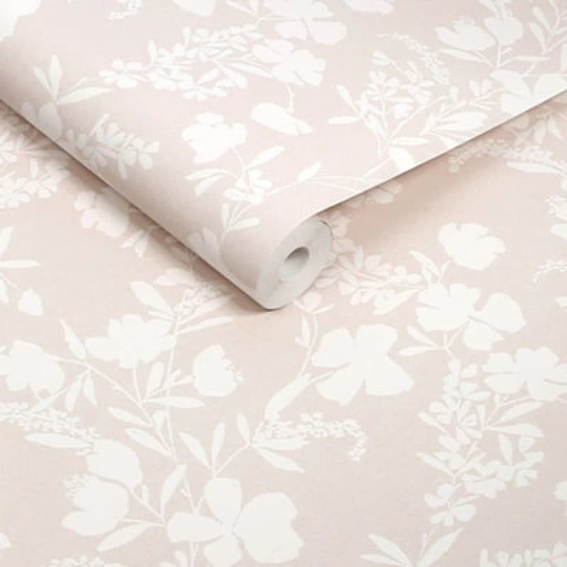 Next Silhouette Floral Neutral Wallpaper