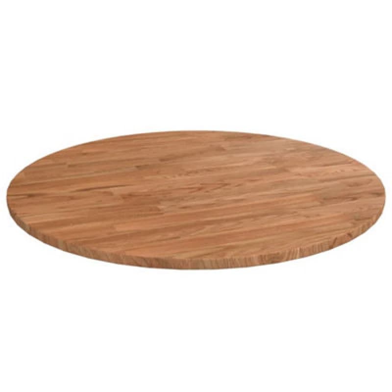 Vidaxl Round Table Top Light Brown 50X1.5cm Treated Solid Wood Oak