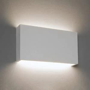 Dimmable LED 1 Light Large Wall Light Plaster