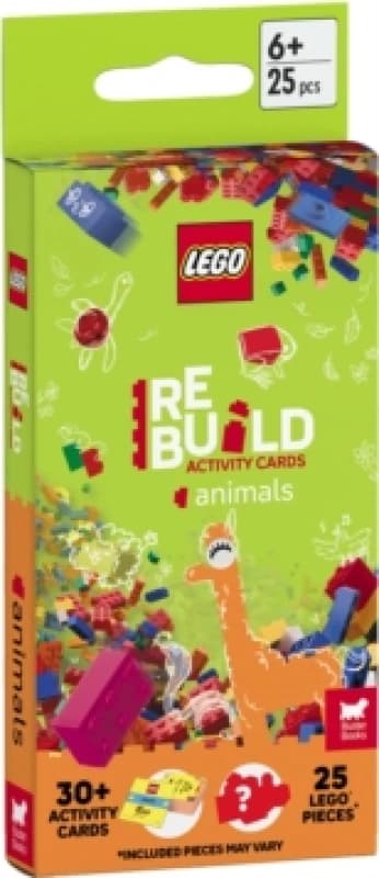 LEGO Books: ReBuild Activity Cards: Animals (with over 30 activity cards and 25 LEGO elements) Cards