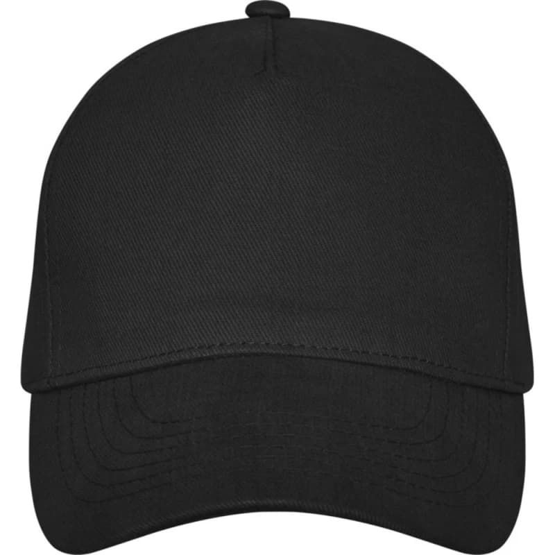 Elevate Mens Doyle 5 Panel Cap in Black Male One Size