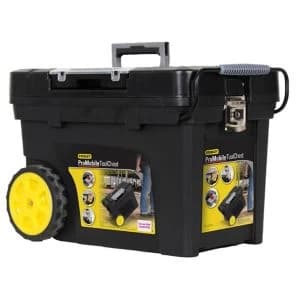 Stanley 24" Plastic 4 Compartment Tool Chest Black & Yellow