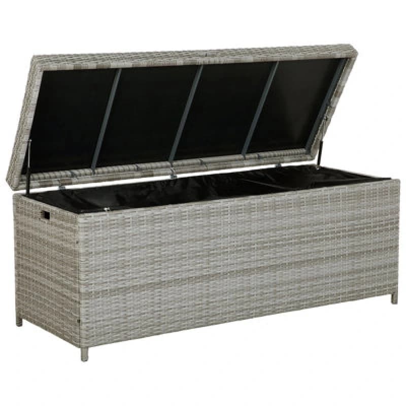 Beliani Storage Box Modena 158cm 63cm Grey